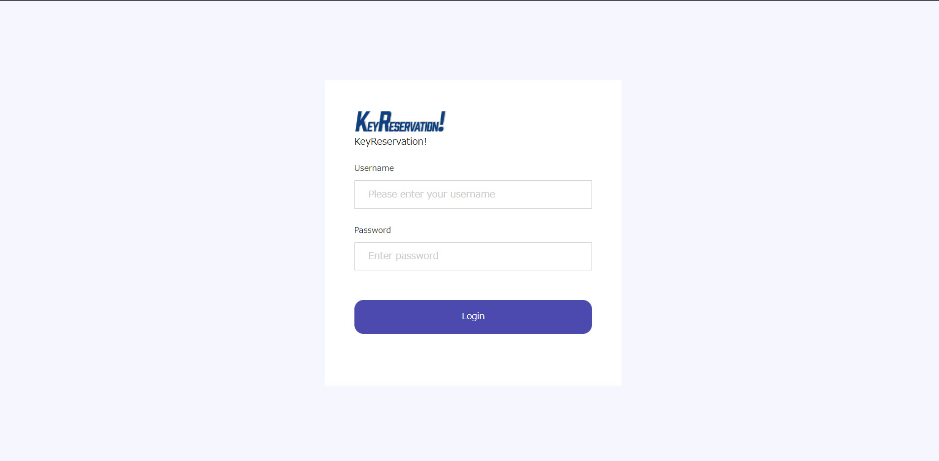 KEYRESERVATION DEMO