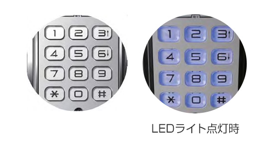 LEDライト付きの大型テンキー